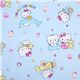 blauer Hello Kitty Stoff mit Delfin, Babys & Flugzeug 1