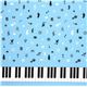 blue Japanese fabric Alice in Wonderland piano 2