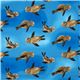 blue Michael Miller USA designer fabric seals 2