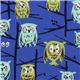 blue Michael Miller fabric Hoot with owls on tree 1
