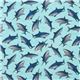 blue Michael Miller fabric Sharks 2