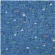 blue Michael Miller fabric city with small cars 2