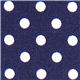 blue Michael Miller fabric small white polka dots 1