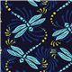 blue Michael Miller fabric with turquoise dragonflies 1