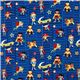 blue Michael Miller flannel fabric funny super heroes 2