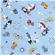 blue Peter Pan Kokka oxford cloth fabric fairy tale 2