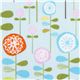 blue Riley Blake fabric colourful flower garden 1