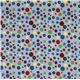 blue Riley Blake flannel fabric with dots & stars 2