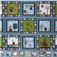 blue Riley Blake panel fabric kawaii owls 2