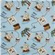 blue Riley Blake pirates fabric treasure map ship 2