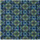 blue designer fabric with ornament & gold embellishments 2