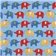 blue elephants fabric Robert Kaufman USA designer 2