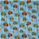 blue frog fabric butterfly Robert Kaufman 2