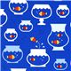 blue goldfish in fish bowl fabric by Robert Kaufman 1