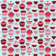 blue heart cupcake fabric par Robert Kaufman 2