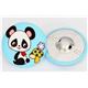 blue panda button mushroom Japanese fabric button 2