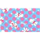 blue poodle dots Japanese fabric Lecien 2