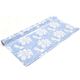 blue premium laminate fabric de Michael Miller white flowers 3