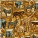 brauner Afrika Stoff Giraffe Zebra Tiger Robert Kaufman 1