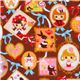 brown Japanese fabric girls portrait photos Cosmo 1