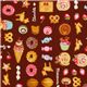 brown Japanese fabric sweets donuts Cosmo 1