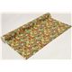 brown Kokka oxford fabric with animals & flowers Japan 3