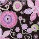 brauner Michael Miller Stoff Boho Blossom lila Blumen 1