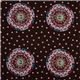 brauner Michael Miller Stoff Peace Love Happiness Blume 2
