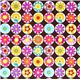 brown Michael Miller fabric big daisies 2