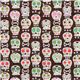 brown Michael Miller fabric colourful skulls bonehead 2