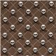 brown Michael Miller fabric skulls Quilt Pirates 2