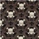 brown Michael Miller fabric skulls crown Skully 2