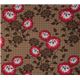 brown Michael Miller fabric turquoise Dahlia Lama 2