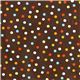 brown Robert Kaufman fabric with colourful dots 2