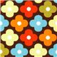brown Robert Kaufman fabric with colourful flowers 1