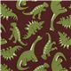 brown dinosaurs fabric Robert Kaufman USA designer 1