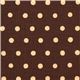 brown echino canvas fabric with beige polka dots 2
