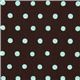 brown echino canvas fabric with turquoise polka dots 2