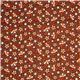 brown fabric with colourful flowers Robert Kaufman 2