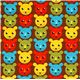 brown fabric with colourful tigers par Robert Kaufman 2