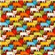 brown fabric with funny lions by Robert Kaufman 2