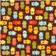 brown fabric with plaid piggies par Robert Kaufman USA 2