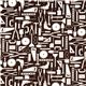 brown fabric with tools by Robert Kaufman 2