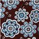 brown flower fabric with ornaments Realizzato da Robert Kaufman 1