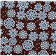 brown flower fabric with ornaments Realizzato da Robert Kaufman 2