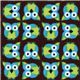 brauner Eulen Kokka Oxfordstoff kawaii aus Japan 1