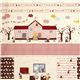 canvas children fabric school elephant rabbit dog Kokka 1