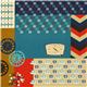 canvas retro fabric with typewriter & flowers by Kokka 2