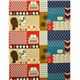 canvas retro fabric with typewriter & flowers by Kokka 3