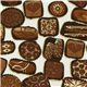 chocolate praline fabric de Robert Kaufman 1